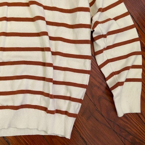 Brooklyns Brown & White Sweater Large - Picture 2 of 8